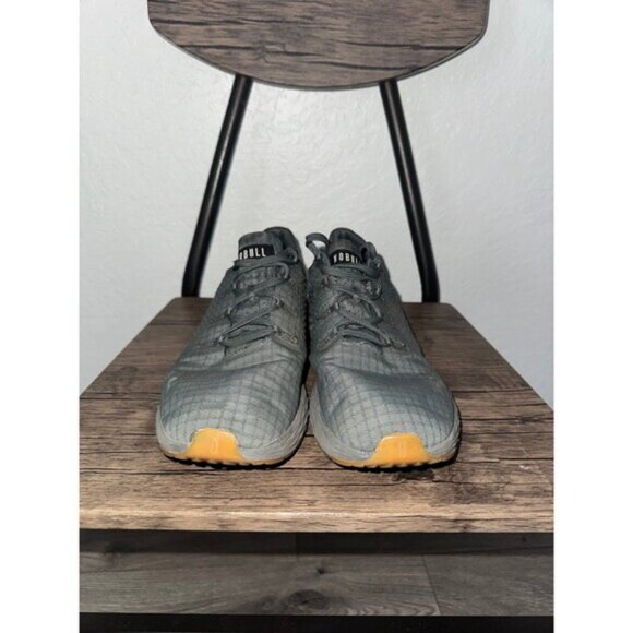 NoBull Ripstop Runner Running Shoes Mens 10.5 Womens 12  Dark Grey Gum Bottom - Picture 2 of 7